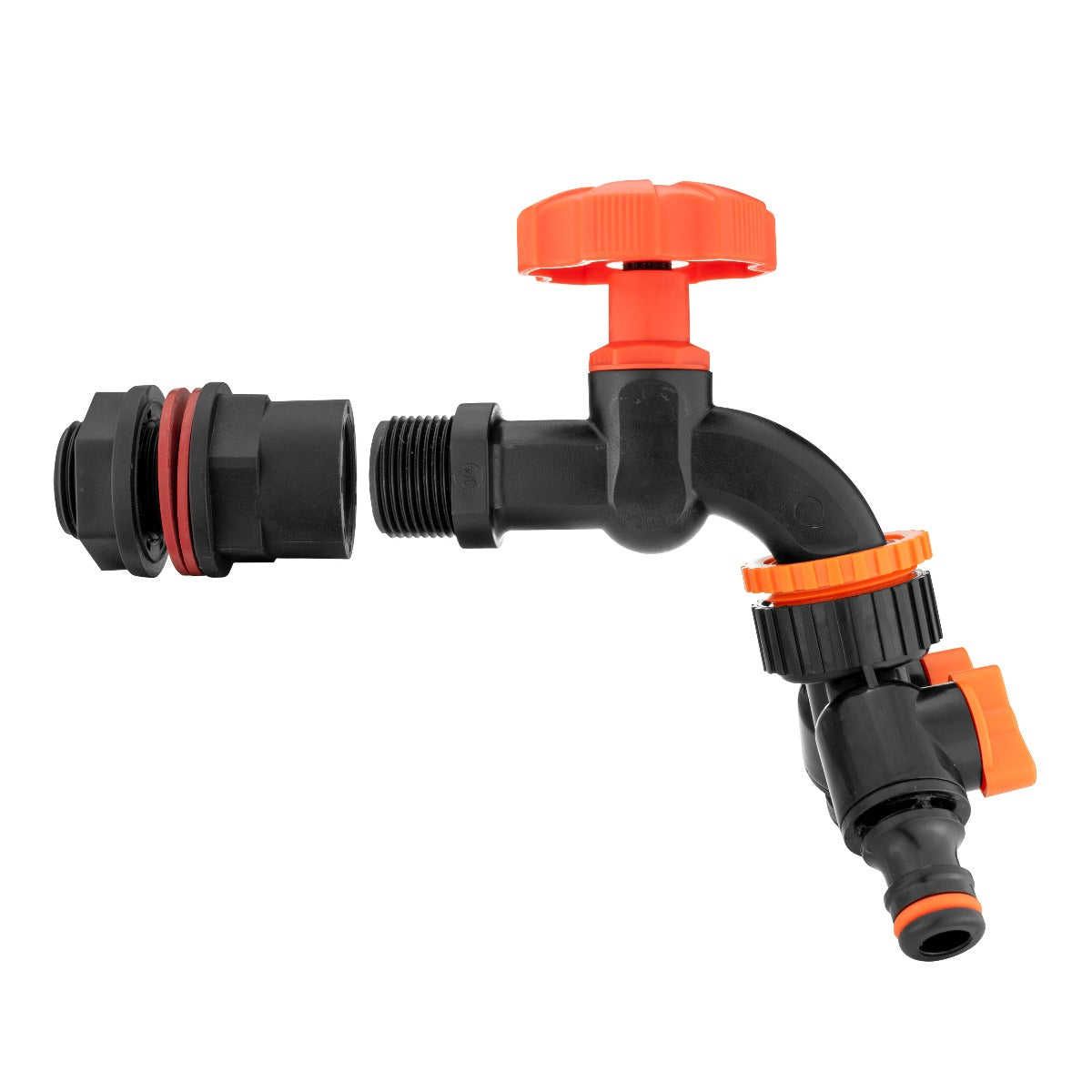 AP Supplies Water Butts Kit 3/4" PP Black Tap and Tap Splitter and Drill Bit