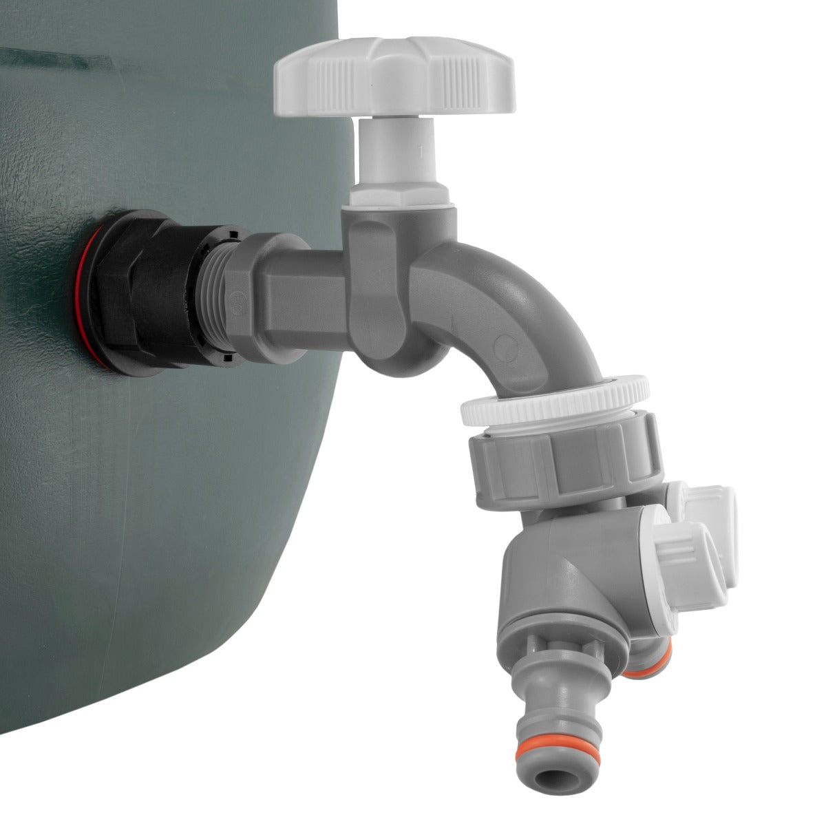Water Butts Kit 3/4in PP WL Tap and Tap Splitter Hose Connector Set Tap Adapter