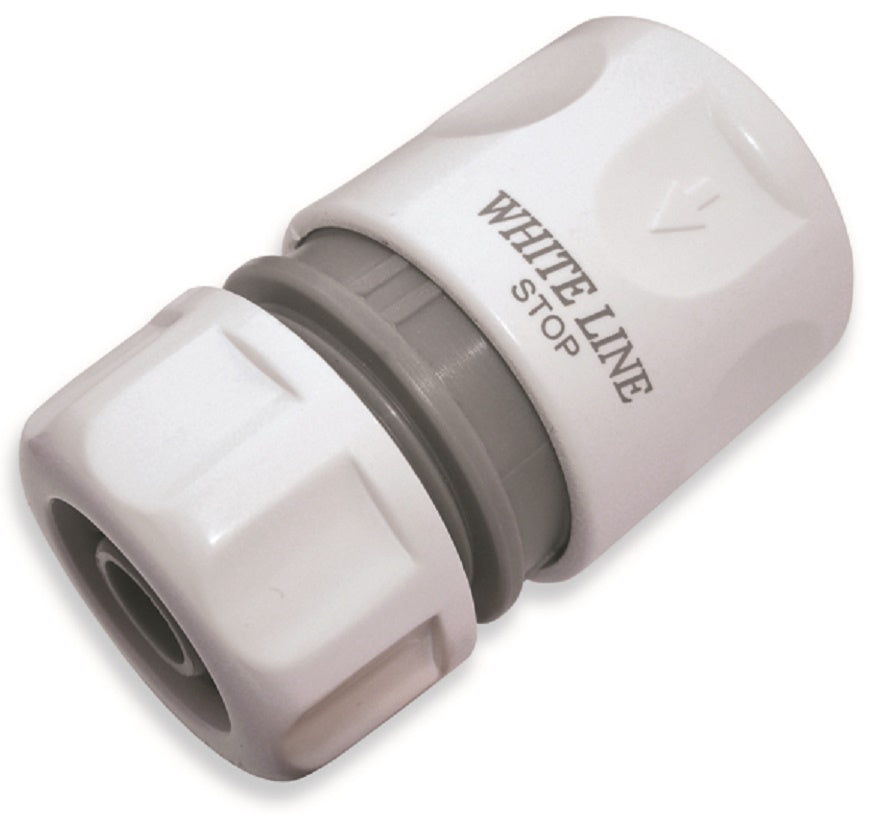 Female Hose Connector With Stop, 1/2in or 5/8in Hose, WL Drip Irrigation Fitting