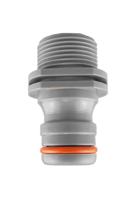 Male Tap Connector 3/4in BSPM - Max Flo WL Garden Hose Pipe Outdoor Watering Kit