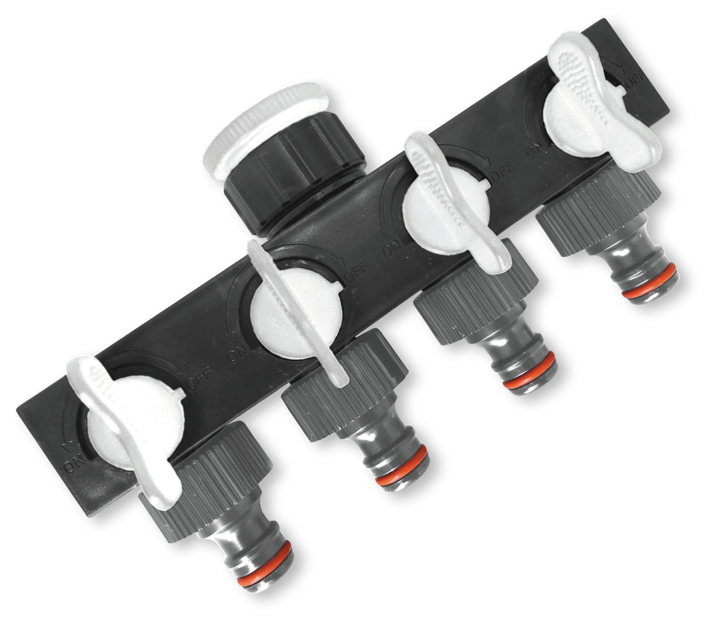4-Way Splitter with Valves WL DIY Workshop Accessory Outdoor Hose Accessory
