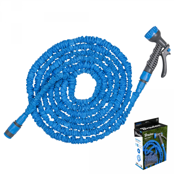 Expanding Trick Hose 15m - 45m Blue Outdoor Watering Kit Outdoor Hose Accessory
