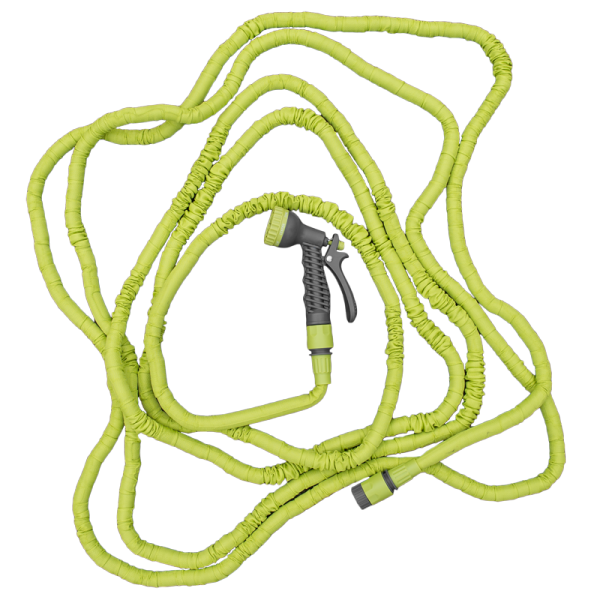 Expanding Trick Hose 15m - 45m Lime Outdoor Watering Kit Outdoor Hose Accessory