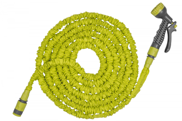 Expanding Trick Hose 7.5m - 22m Lime Outdoor Watering Kit Outdoor Hose Accessory