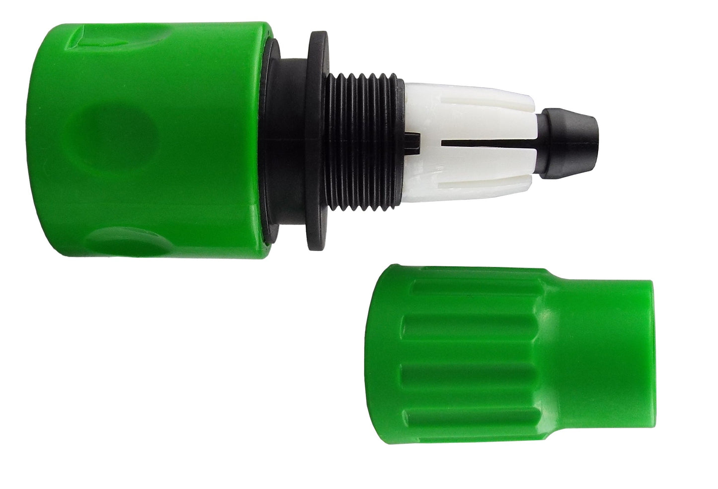 Expanding Hose Connector Green Pipe and Water Fitting Garden Water Connector