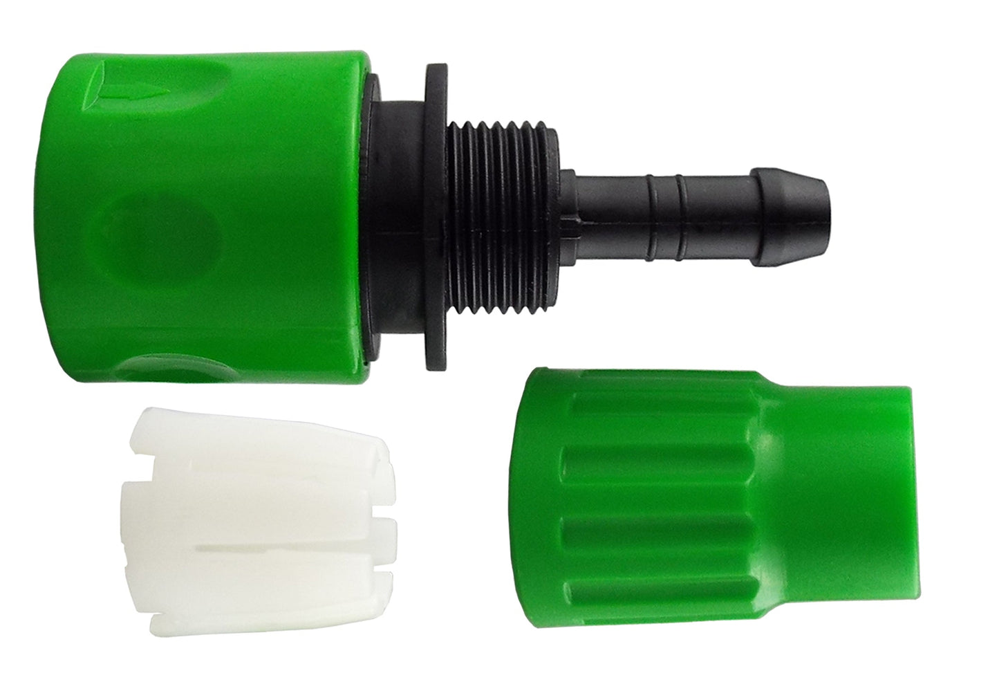 Expanding Hose Connector Green Pipe and Water Fitting Garden Water Connector